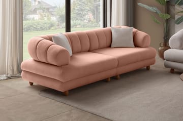 3-seters sofa Atelier Del Sofa Gloria (240 x 80 x 95 cm) Pudder - Pudder - Møbler - Sofaer - 3 seter sofa