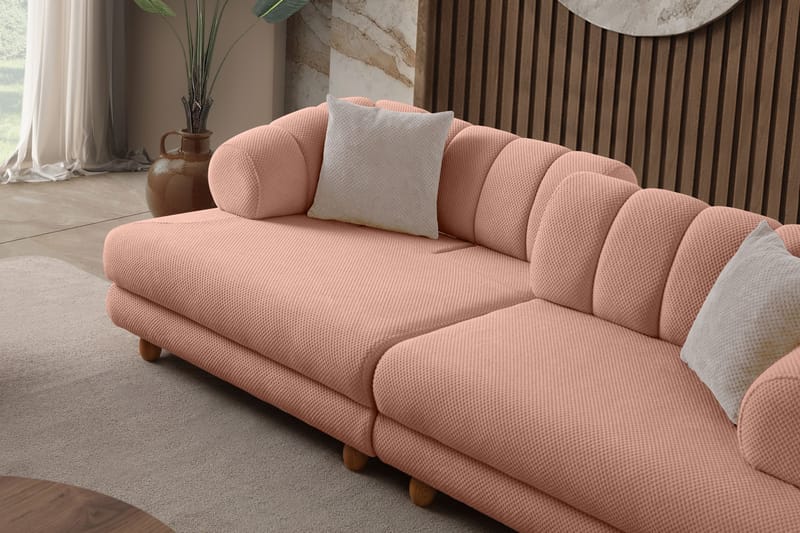 3-seters sofa Atelier Del Sofa Gloria (240 x 80 x 95 cm) Pudder - Pudder - Møbler - Sofaer - 3 seter sofa