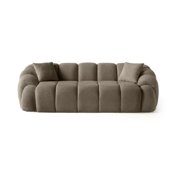 3-seters sofa Atelier Del Sofa Octavio (233 x 70 x 80 cm) Brun - Møbler - Sofaer - 3 seter sofa