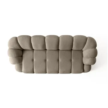 3-seters sofa Atelier Del Sofa Octavio (233 x 70 x 80 cm) Brun - Møbler - Sofaer - 3 seter sofa