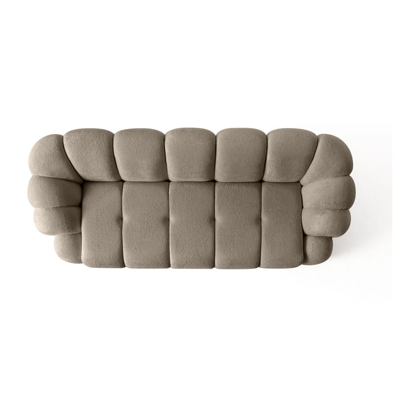3-seters sofa Atelier Del Sofa Octavio (233 x 70 x 80 cm) Brun - Møbler - Sofaer - 3 seter sofa