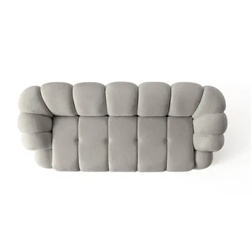 3-seters sofa Atelier Del Sofa Octavio (233 x 70 x 80 cm) Grå - Møbler - Sofaer - 3 seter sofa
