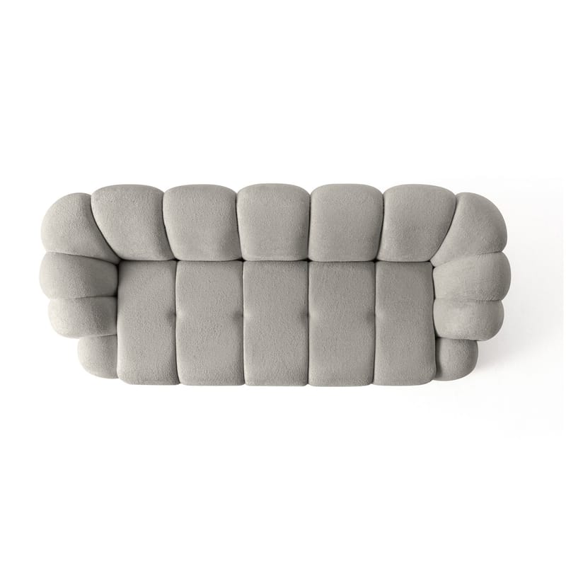 3-seters sofa Atelier Del Sofa Octavio (233 x 70 x 80 cm) Grå - Møbler - Sofaer - 3 seter sofa