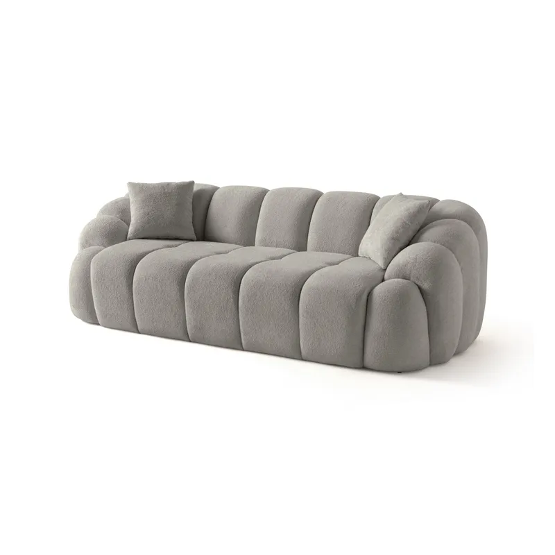 3-seters sofa Atelier Del Sofa Octavio (233 x 70 x 80 cm) Grå