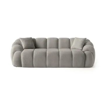 3-seters sofa Atelier Del Sofa Octavio (233 x 70 x 80 cm) Grå - Møbler - Sofaer - 3 seter sofa