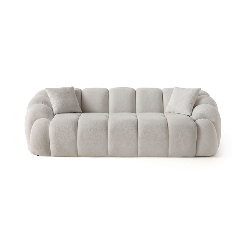 3-seters sofa Atelier Del Sofa Octavio (233 x 70 x 80 cm) Hvit - Møbler - Sofaer - 3 seter sofa