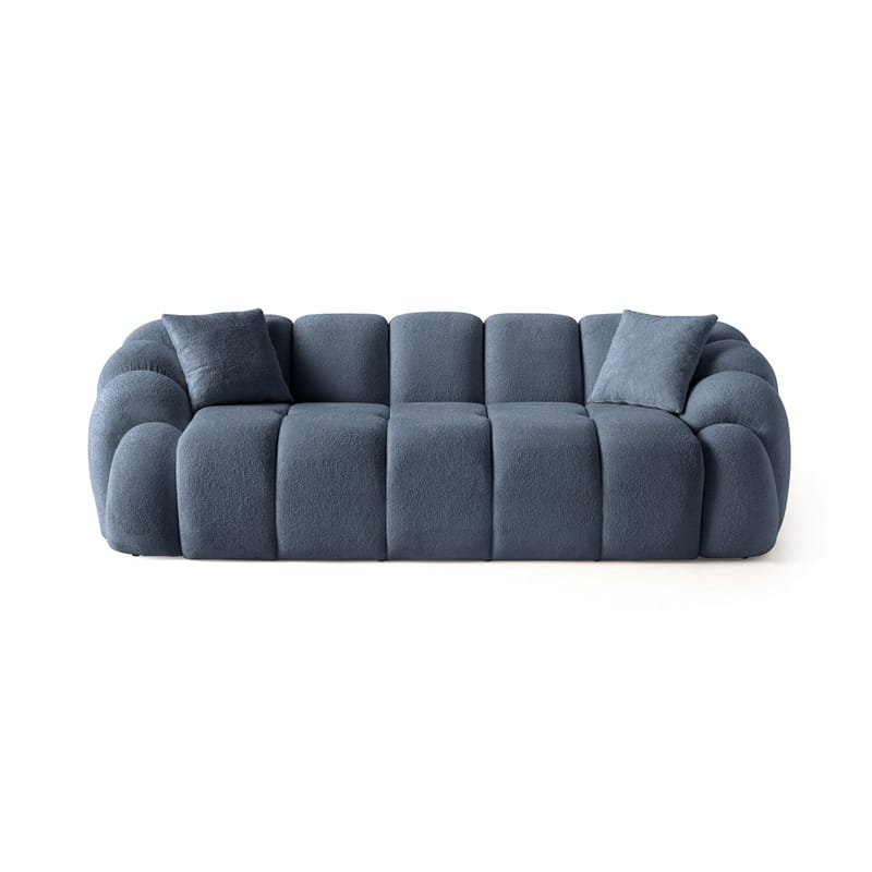 3-seters sofa Atelier Del Sofa Octavio (233 x 70 x 80 cm) Marineblå - Møbler - Sofaer - 3 seter sofa