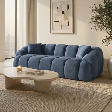 3-seters sofa Atelier Del Sofa Octavio (233 x 70 x 80 cm) Marineblå - Møbler - Sofaer - 3 seter sofa
