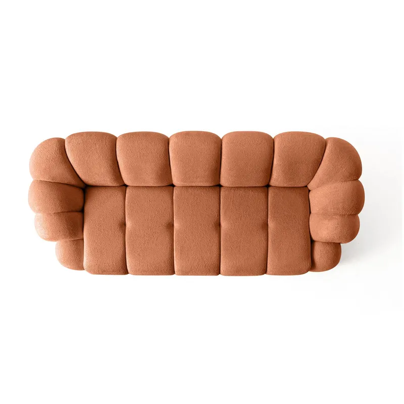 3-seters sofa Atelier Del Sofa Octavio (233 x 70 x 80 cm) Tile Red - Møbler - Sofaer - 3 seter sofa
