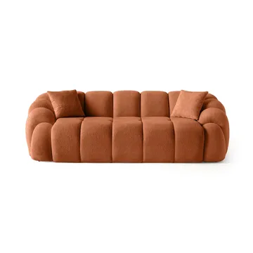 3-seters sofa Atelier Del Sofa Octavio (233 x 70 x 80 cm) Tile Red - Møbler - Sofaer - 3 seter sofa