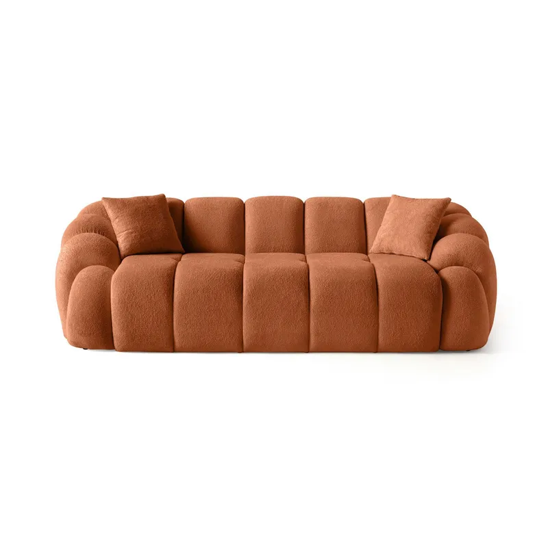 3-seters sofa Atelier Del Sofa Octavio (233 x 70 x 80 cm) Tile Red - Møbler - Sofaer - 3 seter sofa