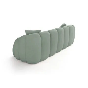 3-seters sofa Atelier Del Sofa Octavio (233 x 70 x 80 cm) Turkis - Møbler - Sofaer - 3 seter sofa