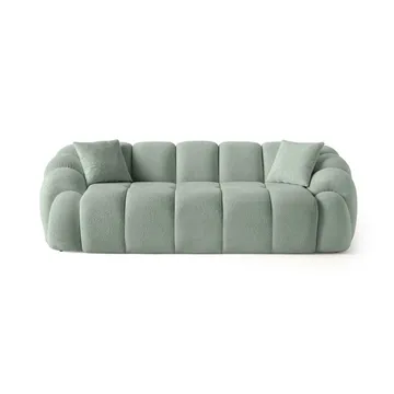 3-seters sofa Atelier Del Sofa Octavio (233 x 70 x 80 cm) Turkis - Møbler - Sofaer - 3 seter sofa