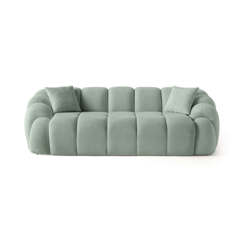 3-seters sofa Atelier Del Sofa Octavio (233 x 70 x 80 cm) Turkis - Møbler - Sofaer - 3 seter sofa
