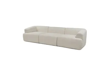 3-seters sofa Dashwood Hvit - Hvit - Møbler - Sofaer - 4 seter sofa