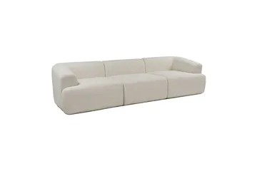 3-seters sofa Dashwood Hvit - Hvit - Møbler - Sofaer - 4 seter sofa