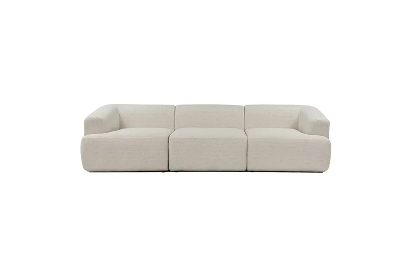 3-seters sofa Dashwood Hvit - Hvit - Møbler - Sofaer - 4 seter sofa