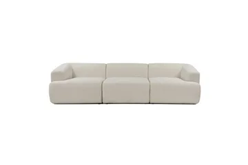 3-seters sofa Dashwood Hvit - Hvit - Møbler - Sofaer - 4 seter sofa
