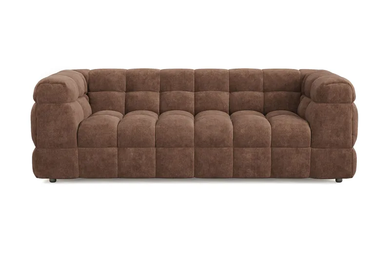 3-seters Sofa Elise, Brun