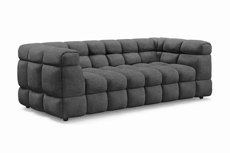 3-seters Sofa Elise - Mørkegrå - Møbler - Sofaer - 3 seter sofa