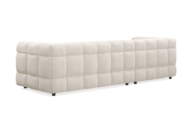 3-seters Sofa Elise med Sjeselong Venstre - Beige Teddy - Møbler - Sofaer - Sofaer med sjeselong - 4 seters sofa med divan