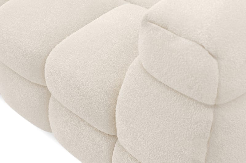 3-seters Sofa Elise med Sjeselong Venstre - Beige Teddy - Møbler - Sofaer - Sofaer med sjeselong - 4 seters sofa med divan