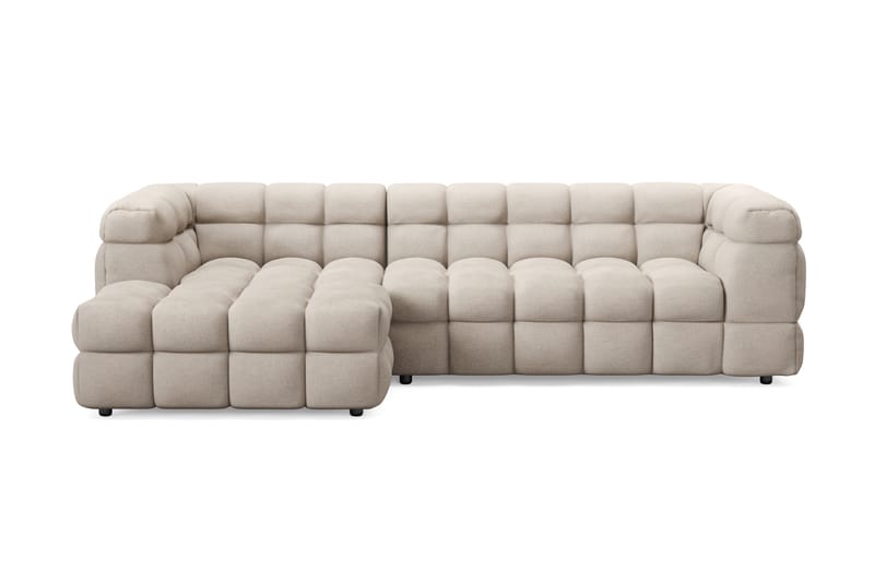 3-seters Sofa Elise med Sjeselong Venstre - Beige - Møbler - Sofaer - Sofaer med sjeselong - 4 seters sofa med divan
