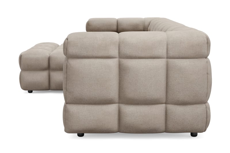 3-seters Sofa Elise med Sjeselong Venstre - Beige - Møbler - Sofaer - Sofaer med sjeselong - 4 seters sofa med divan