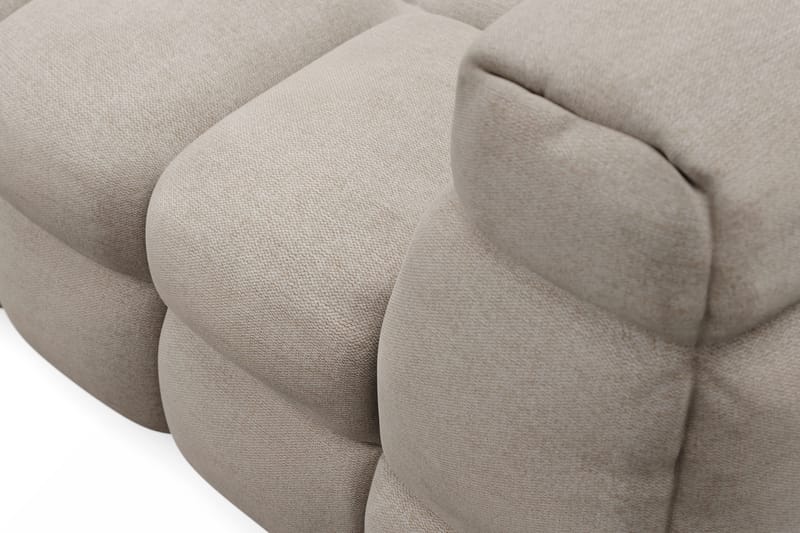 3-seters Sofa Elise med Sjeselong Venstre - Beige - Møbler - Sofaer - Sofaer med sjeselong - 4 seters sofa med divan
