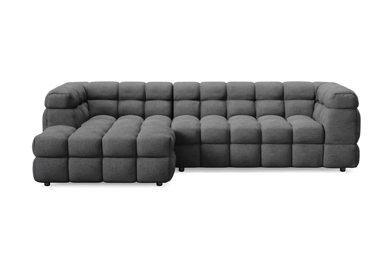 3-seters Sofa Elise med Sjeselong Venstre - Mørkegrå - Møbler - Sofaer - Sofaer med sjeselong - 4 seters sofa med divan
