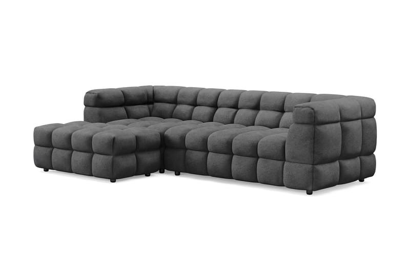 3-seters Sofa Elise med Sjeselong Venstre - Mørkegrå - Møbler - Sofaer - Sofaer med sjeselong - 4 seters sofa med divan