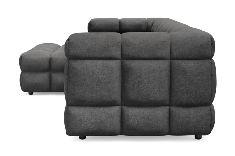 3-seters Sofa Elise med Sjeselong Venstre - Mørkegrå - Møbler - Sofaer - Sofaer med sjeselong - 4 seters sofa med divan