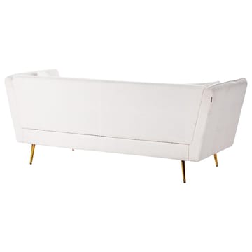 3-seters sofa Frederica - Hvit, gull/Bouclé - Møbler - Sofaer - Chesterfield sofaer