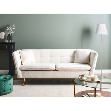 3-seters sofa Frederica - Hvit, gull/Bouclé - Møbler - Sofaer - Chesterfield sofaer