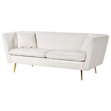 3-seters sofa Frederica - Hvit, gull/Bouclé - Møbler - Sofaer - Chesterfield sofaer