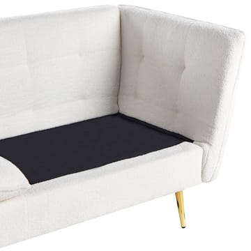 3-seters sofa Frederica - Hvit, gull/Bouclé - Møbler - Sofaer - Chesterfield sofaer
