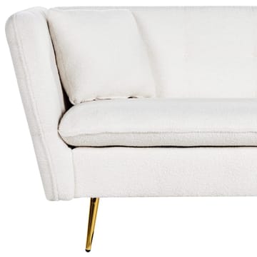 3-seters sofa Frederica - Hvit, gull/Bouclé - Møbler - Sofaer - Chesterfield sofaer