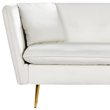 3-seters sofa Frederica - Hvit, gull/Fløyel - Møbler - Sofaer - Fløyelssofaer