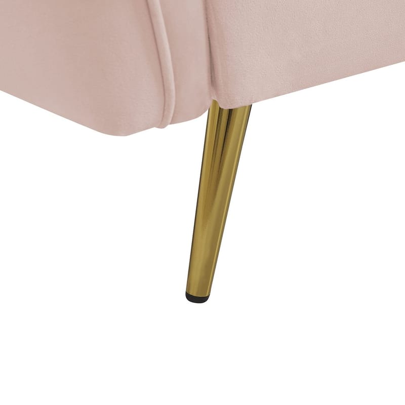 3-seters sofa Frederica - Rosa, Gull/Fløyel - Møbler - Sofaer - Fløyelssofaer