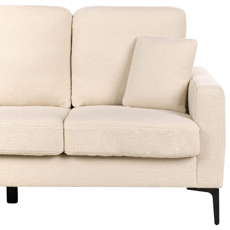 3-seters sofa Gavle - Beige, svart/Bouclé - Møbler - Sofaer - 3 seter sofa