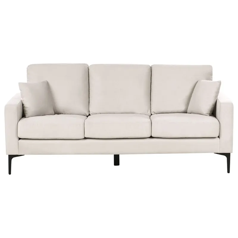 3-seters sofa Gavle, Beige, svart/Polyester