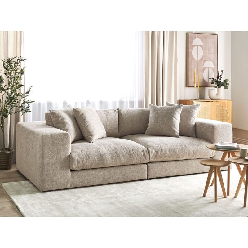 3-seters sofa Glorvika Ii - Beige - Møbler - Sofaer - 3 seter sofa