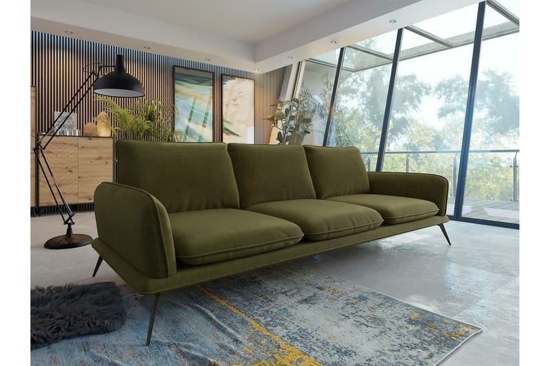 3-seters Sofa Graystone - Mørkegrønn - 3 seter sofa