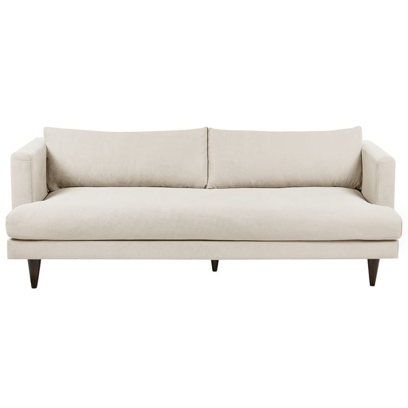3-seters sofa Jarpen, Beige, mørkt tre