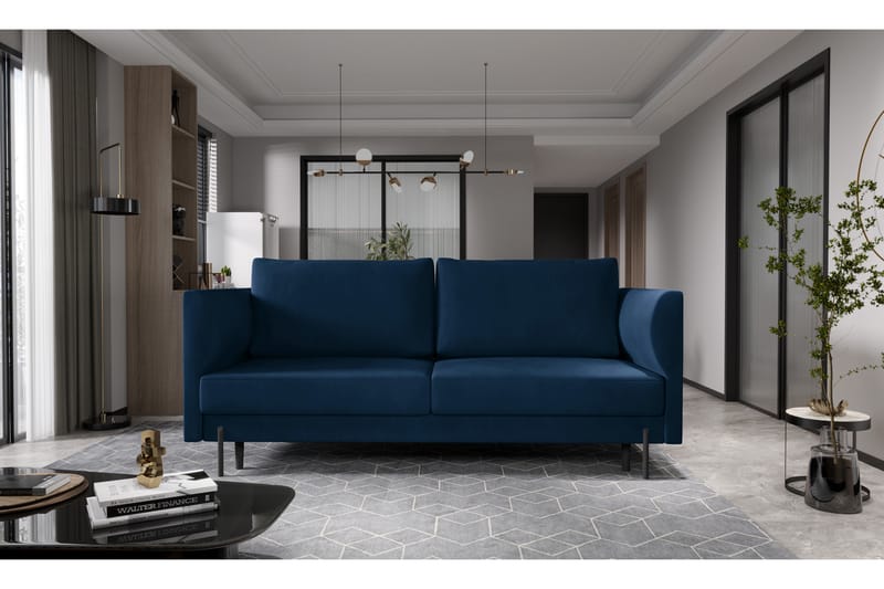 3-seters Sofa Kardul - Mørkeblå - 3 seter sofa