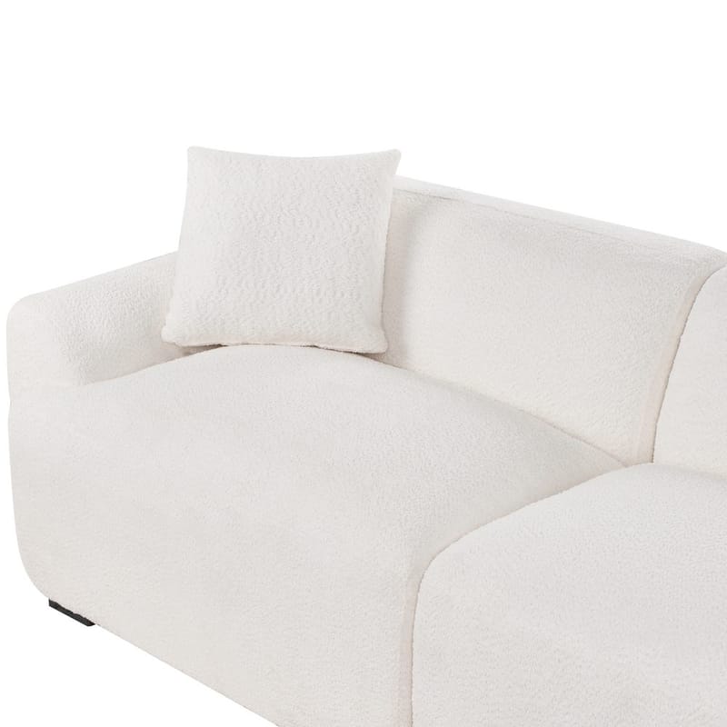 3-seters sofa Korio - Hvit, Svart - Møbler - Sofaer - 3 seter sofa