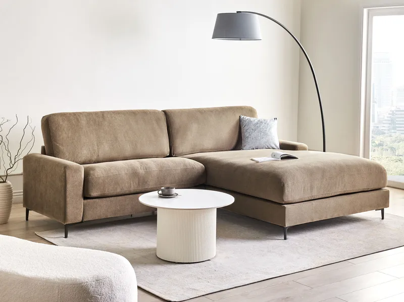 3-seters sofa Maloy venstrevendt - Brun - Møbler - Sofaer - Sofaer med sjeselong - 3 seters sofa med divan