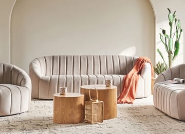 3-seters sofa Malung - Beige - Møbler - Sofaer - Fløyelssofaer