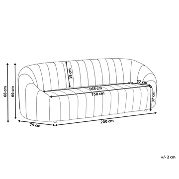 3-seters sofa Malung - Mørkegrønn - Møbler - Sofaer - Fløyelssofaer