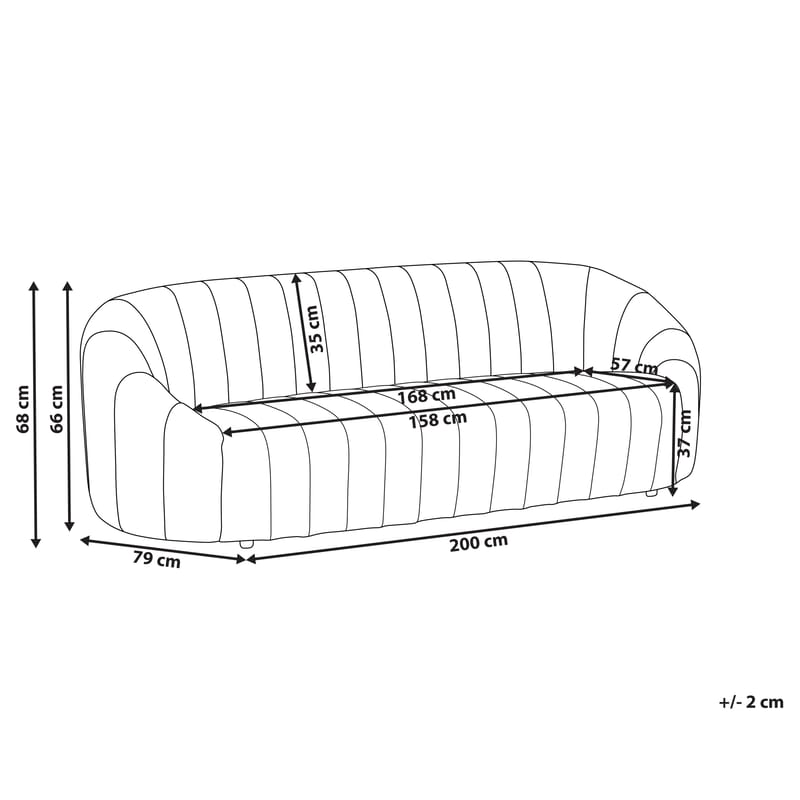 3-seters sofa Malung - Mørkegrønn - Møbler - Sofaer - Fløyelssofaer
